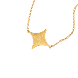 18k gold plated stainless steel and he found you lost and guided you cuff womens islamic bracelet by Salaam Gallery, elegant and affordable jewelry