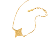 18k gold plated stainless steel and he found you lost and guided you cuff womens islamic bracelet by Salaam Gallery, elegant and affordable jewelry