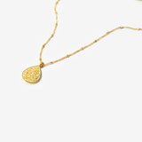 O You Who Believe, Be Patient” Calligraphy Necklace – 18K Gold Plated