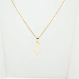 Palestine Map Necklace 2.0 - Salaam Gallery