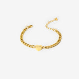 18k gold plated stainless steel double love arabic calligraphy bracelet by Salaam Gallery, elegant and affordable jewelry