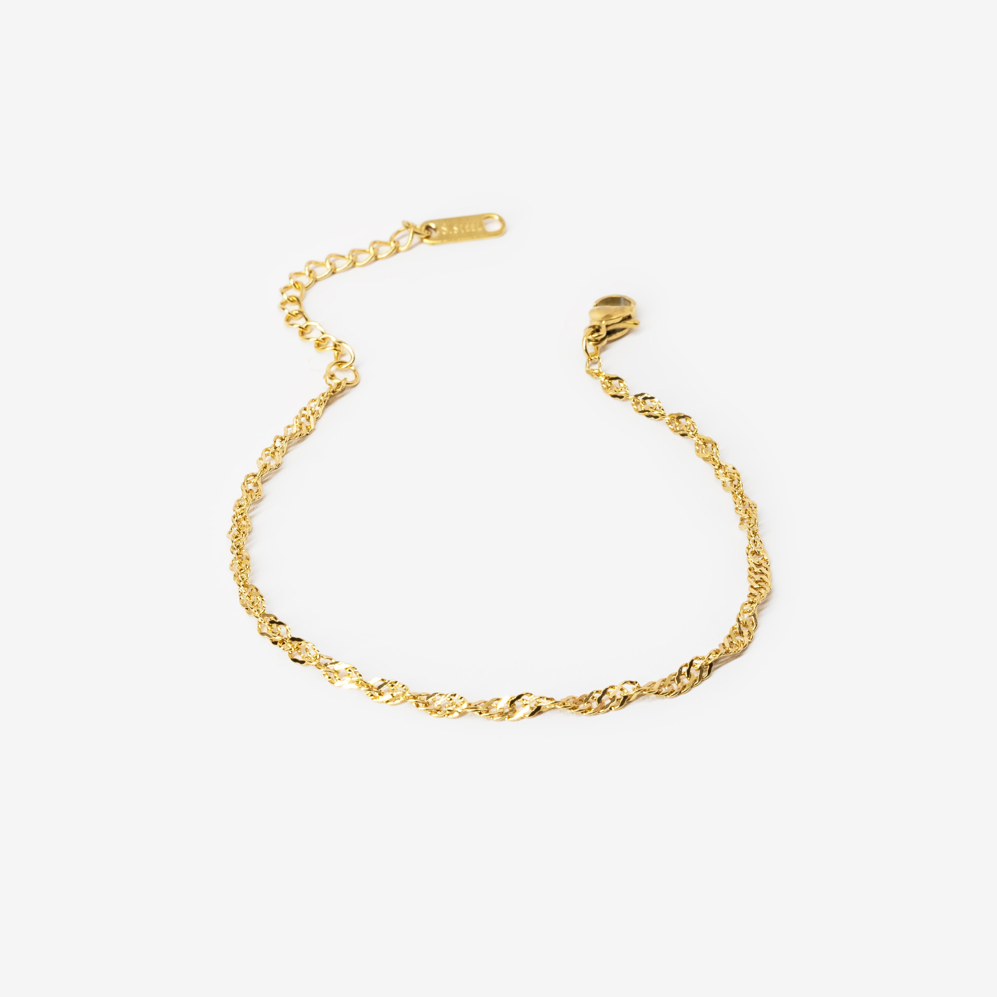 18k gold plated stainless steel ella bracelet by Salaam Gallery, elegant and affordable jewelry