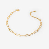 18k gold plated stainless steel grace anklet by Salaam Gallery, elegant and affordable jewelry