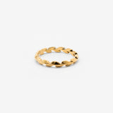 18k gold plated stainless steel infinite branched ring by Salaam Gallery, elegant and affordable jewelry		