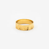 18k gold plated stainless steel mediterranean ring by Salaam Gallery, elegant and affordable jewelry		