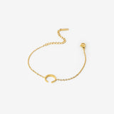 Minimal Crescent Bracelet - Salaam Gallery