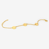 Sabr Shukar Tawakal Patience, Gratitude & Trust in God Gold Plated Arabic Bracelet - Salaam Gallery