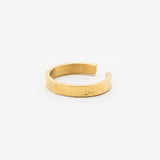 Sabr Shukar Tawakal Patience, Gratitude & Trust in God Gold Plated Arabic Ring - Salaam Gallery