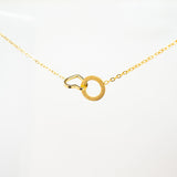 18k gold plated stainless steel timeless love bracelet by Salaam Gallery, elegant and affordable jewelry