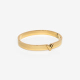 18k gold plated stainless steel venice bangle by Salaam Gallery, elegant and affordable jewelry	