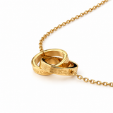 "So Verily, With Hardship Comes Ease" Intertwined Necklace | Womens Islamic Jewelry