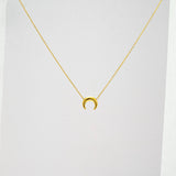 Minimal Crescent Necklace - Salaam Gallery