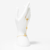 Sabr, Shukr & Tawakkul Star Hand Chain – 18K Gold Plated