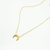 Minimal Crescent Necklace - Salaam Gallery