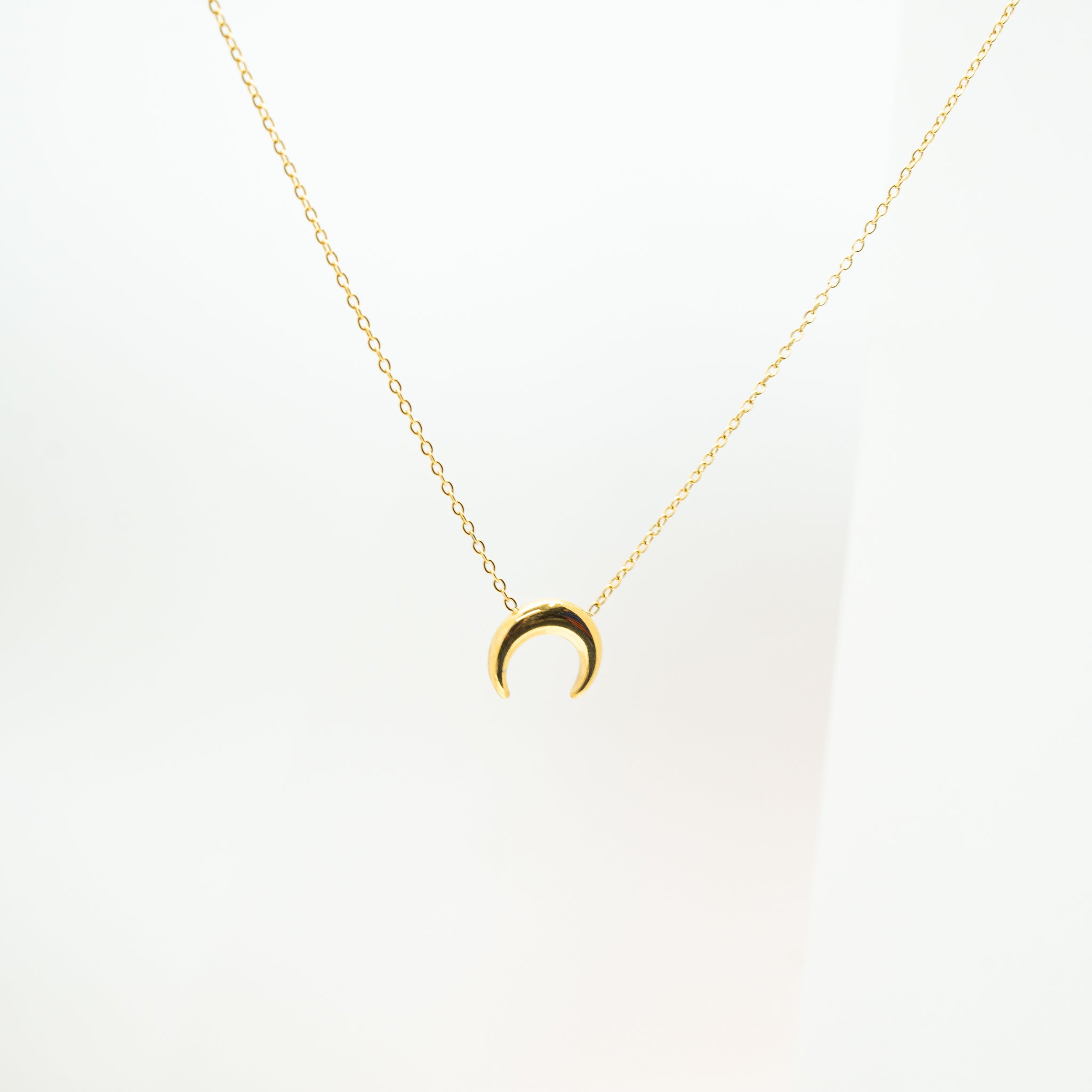 Minimal Crescent Necklace - Salaam Gallery