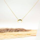 Minimal Crescent Necklace - Salaam Gallery