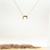 Minimal Crescent Necklace