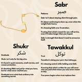 Sabr, Shukr & Tawakkul Bracelet Islamic Gold Plated Jewelry - Salaam Gallery
