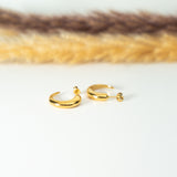Mini Crescent Earrings