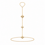 Golden Bloom Gold Hand Chain Bracelet