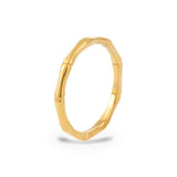 Nakhla Stacking Ring – 18K gold plated stainless steel, on a white background