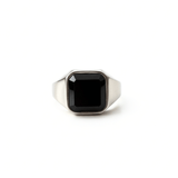 Qadr Black Stone Ring - Salaam Gallery