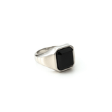 Qadr Black Stone Ring - Salaam Gallery