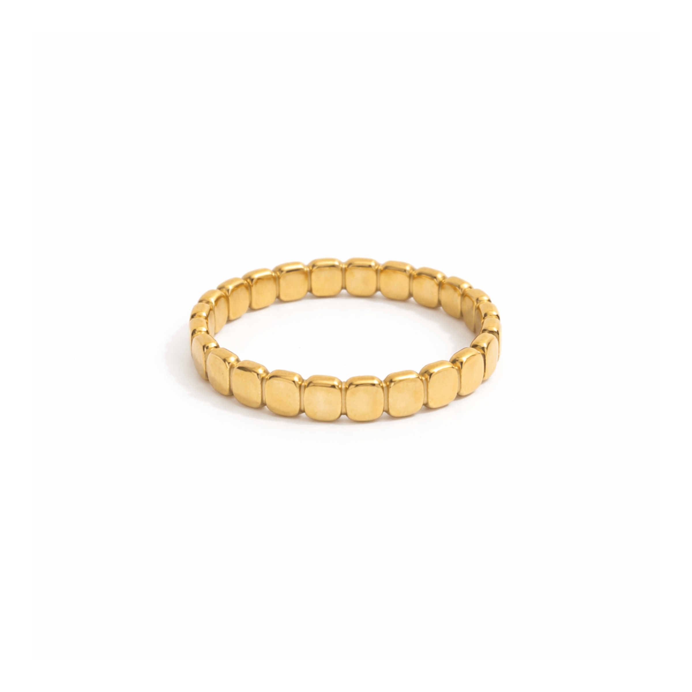 Tile Rings Sahara Tile Ring in 18K gold plated stainless steel featuring a ...