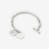 silver plated stainless steel sabr bracelet by Salaam Gallery, elegant and affordable jewelry