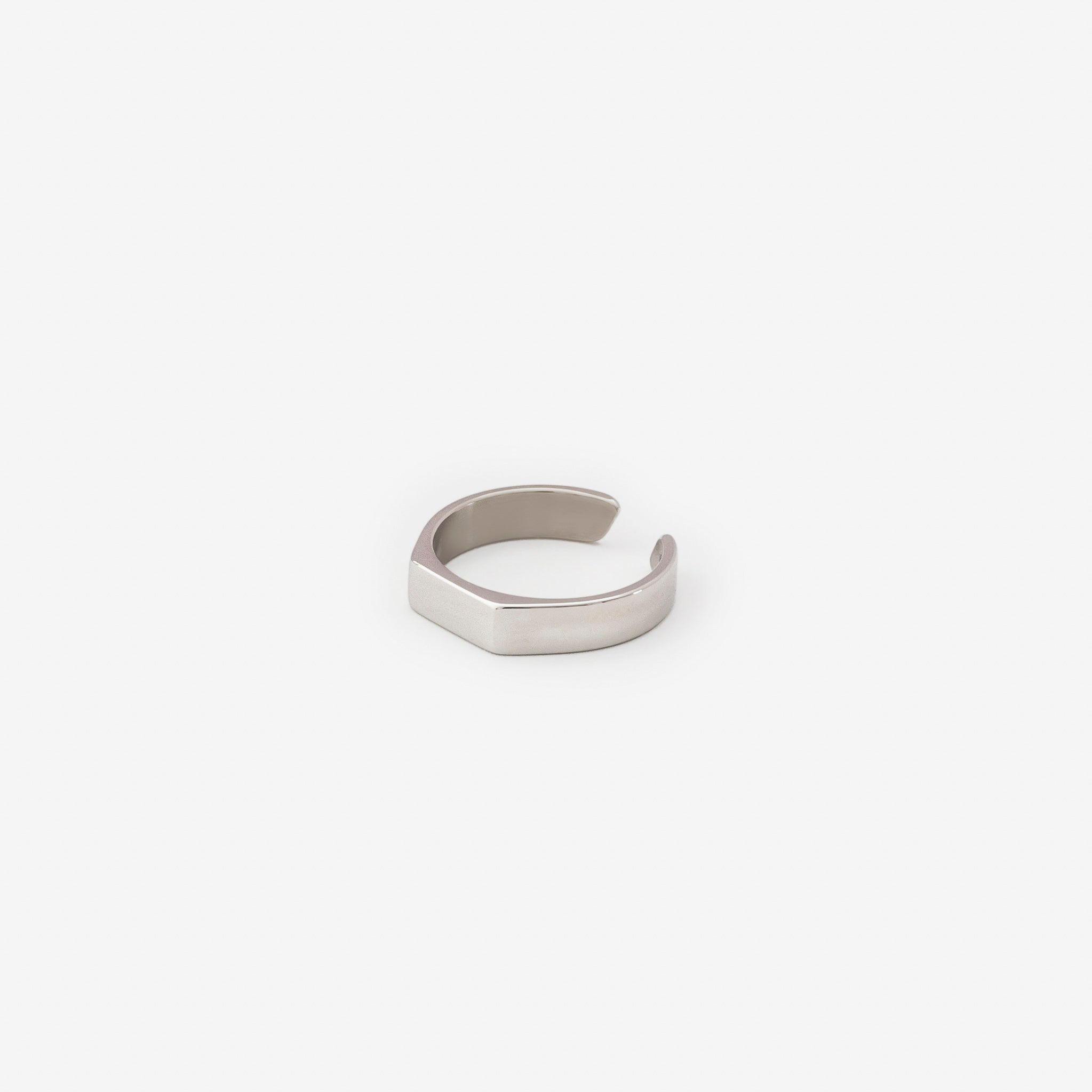 mens stainless steel signet ring by Salaam Gallery, elegant and affordable jewelry		