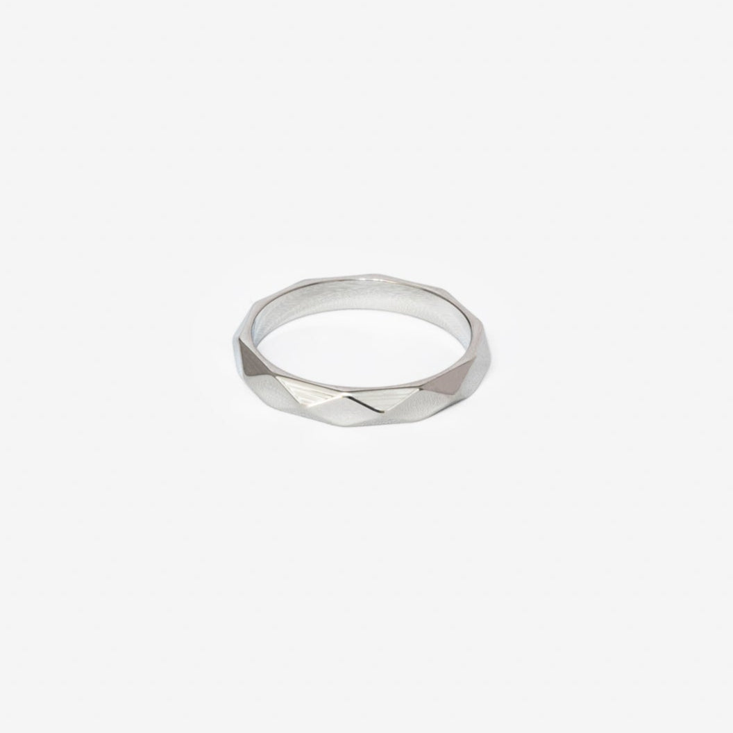 18k gold plated stainless steel plex ring by Salaam Gallery, elegant and affordable jewelry