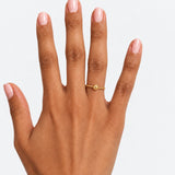 Tasbih Bead Ring – 18K gold plated stainless steel, styled lifestyle shot