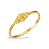 Thurayya Cluster Bangle – 18K gold plated stainless steel, on a white background